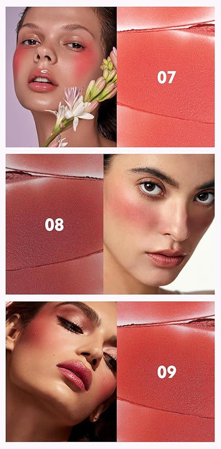 MAEPEOR Cream Blush 9 Color Smooth High-Pigmented Buildable
