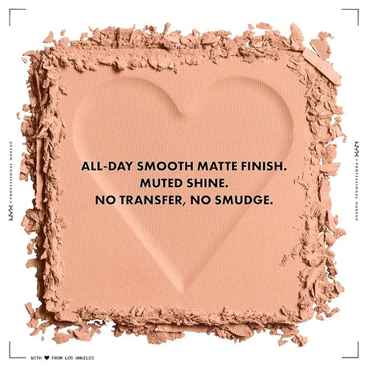 NYX PROFESSIONAL MAKEUP Can't Stop Won't Stop Mattifying Pressed Powder - Bright Peach