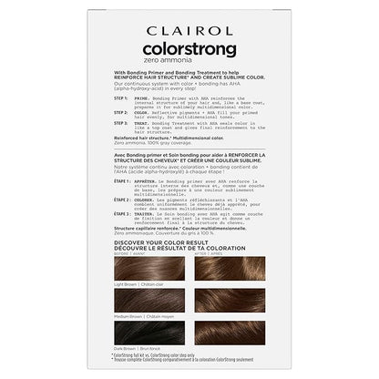 Clairol ColorStrong Permanent Zero Ammonia Hair Dye, 5.3 Medium Golden Brown - Cape Town Hair Color, Pack of 1