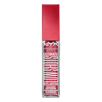 NYX PROFESSIONAL MAKEUP Ultimate Glow Shots, Liquid Eyeshadow, Long-Lasting Shimmer Eye Shadow with Vitamin C - Raspberry Rave