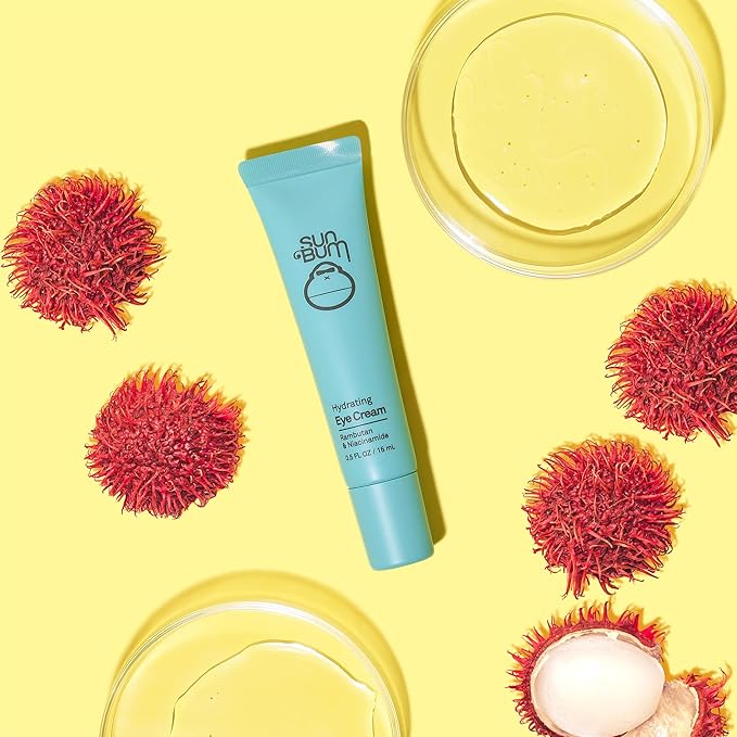 Sun Bum Skin Care Hydrating Under Eye Cream - Vegan and Cruelty Free Formula with Niacinamide for Puffy Eyes and Dark Circles - 0.5 oz
