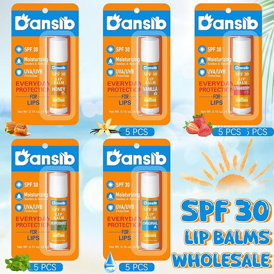 10 Pcs Sunscreen Lip Balms Bulk