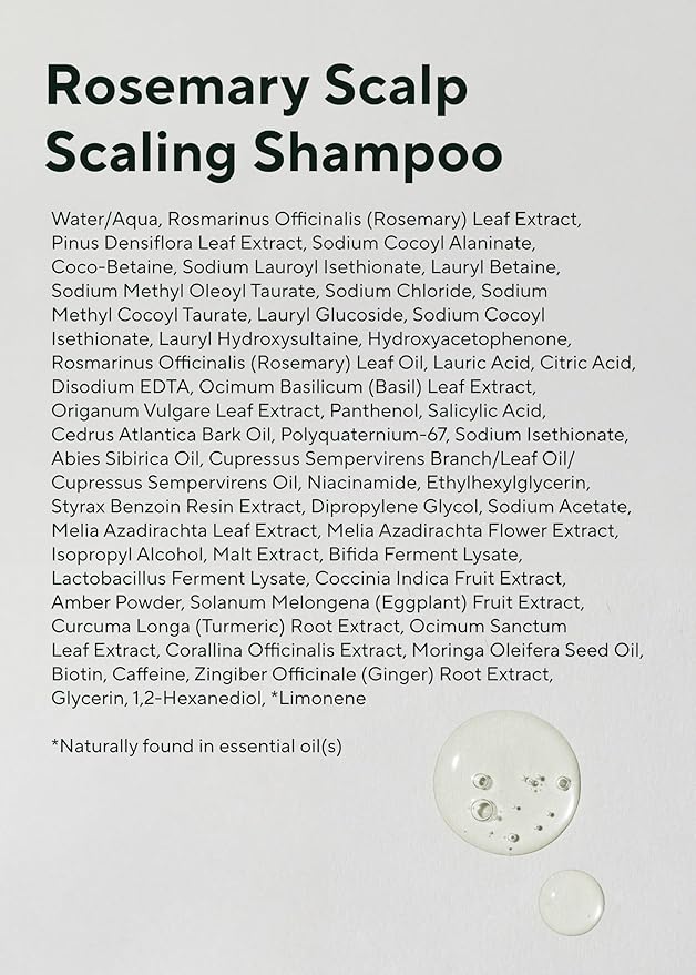 AROMATICA Rosemary Scalp Scaling Shampoo (2pack) 13.53 oz / 400 ml - Vegan Shampoo with Food-graded Rosemary Essential Oil