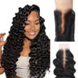IDN BEAUTY SKINLIKE REAL HD 2X6 Lace Closure Human Hair Scalp-Simulating 0.1mm Ultra Thin HD Closure Pre Bleached Single Knots Pre Plucked Clean Natural Hairlin Natural Black DW 14 Inch