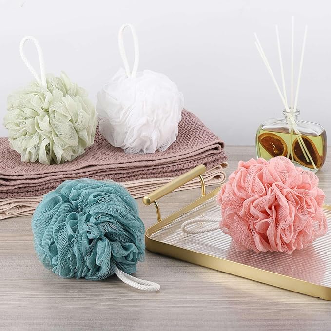 Btyms 4 pieces bath sponge