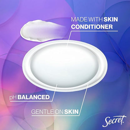 Secret Fresh Antiperspirant Deodorant for Women, 72hr Breathable Sweat & Odor Protection, Instant Freshness & Gentle, PH Balancing Minerals, Invisible Solid, Delicate Rose Scent, 2.6 oz (Pack of 3)