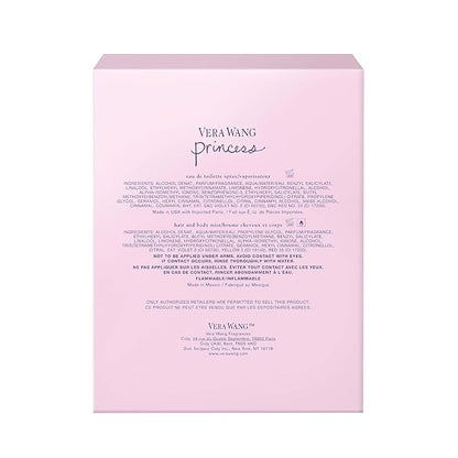 Vera Wang Princess Body Mist 8.4 fl oz (Pack of 1), Notes of Apple, Quava, and Vanilla, Women's Fragrance, Long Lasting, Everyday Fragrance