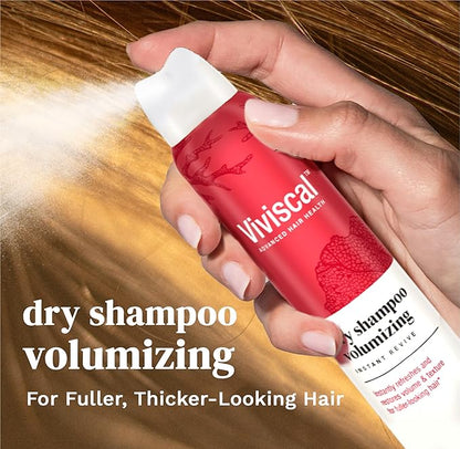Viviscal Volumizing Dry Shampoo, Refresh Hair and Absorb Oil Between Washes, Waterless Shampoo for Added Hair Texture and Body, 150ml