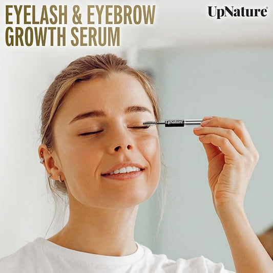 UpNature Organic Castor Oil (2 oz) 100% Pure Cold Pressed Unrefined Castor Oil for Hair Growth Support – Eyebrow Eyelash Growth Serum (Hexane Free) Natural Moisturizer in Glass Bottle