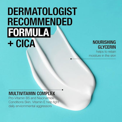 Neutrogena Ultra Gentle Fragrance Free Daily Face Moisturizer, Facial Moisturizer for Sensitive & Dry Skin with CICA, Pro-Vitamin B5, Vitamin E & Niacinamide, 3.4 fl. oz