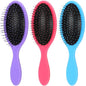 Nuogo 3 Pieces Hair Brush Detangler Soft Bristles Detangling Brush Round Painless Comb Glide Through Tangles with Ease for Most Hair Types Women Men Boys and Girls Wet and Dry Curly