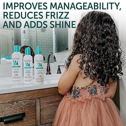 Fairy Tales Curly Q Kids Shampoo all Types of Curly Hair - Hydrating Hair Shampoo- Paraben , Sulfate , Gluten and Nut Free - 12 oz
