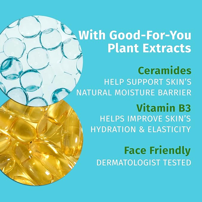 Hempz Cucumber Aloe, Facial Serum, Beauty Actives with Cermanides for dry to normal skin, for men and women, 1oz