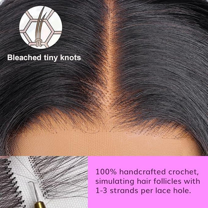 IDN BEAUTY SKINLIKE REAL HD 5x5 Lace Closure Human Hair Straight 20 Inch Bleached Single Knots Ultra-thin HD Lace Closure Virgin Human Hair 0.1 mm Pre Plucked Hairline