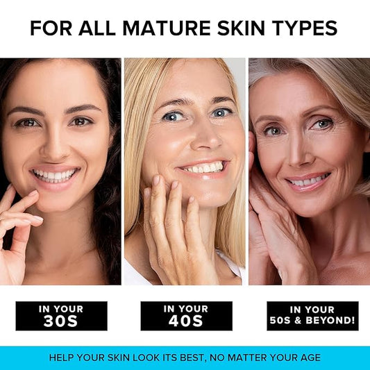 SimplyVital Collagen Face Moisturizer - Anti-Aging Retinol Cream for Face, Neck & Décolleté with Hyaluronic Acid - Made in USA, Daily Moisturizer Face Cream, 2-Pack