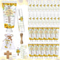 144 Pcs Christian Lip Balm Hand Cream Set Biblical Party Favors, Include 36 Bible Lip Balm and Sunflower Moisturizing Hand Cream 36 Bags and Cards and Ropes for Women Men Accessories Gifts