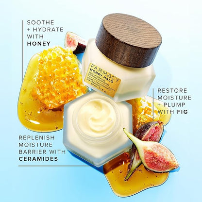 Farmacy Melt & Moisturize Duo - Travel Size Skin Care Set with Green Clean Makeup Remover Balm & Honey Halo Moisturizer Face Cream - Cleanses Skin & Hydrates for a Plump, Dewy Glow (2 Count)