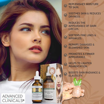 Advanced clinicals turmeric oil facial