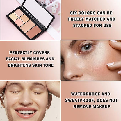 Cream Color Correcting Concealer Makeup Palette Cream Foundation