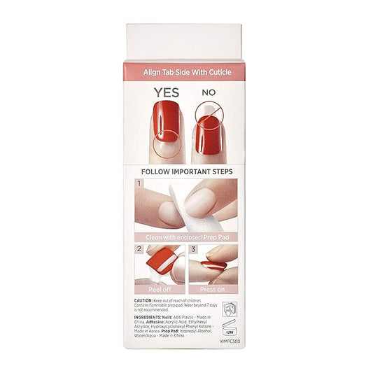 imPRESS Design, Press On Nails, Wannabe Star, Blue, Short, Size, Squoval, Shape, Includes 30 Nails, Prep Pad, Instructions Sheet, 1 Manicure Stick, 1 Mini File