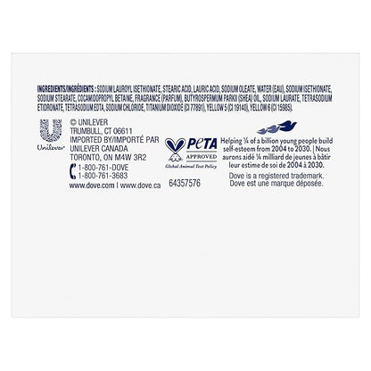 Dove Beauty Bar Gentle Skin Cleanser Shea Butter 2 Bars Moisturizing for Gentle Soft Skin Care More Moisturizing Than Bar Soap 3.75 oz