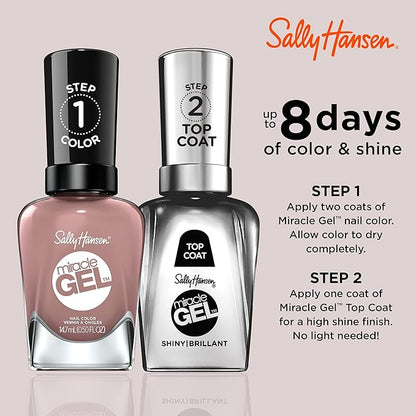 Sally Hansen Miracle Gel™, Love Me Lilac, Long Lasting, Gel-Like Formula, No UV Lamp Needed, Pink Nail Polish