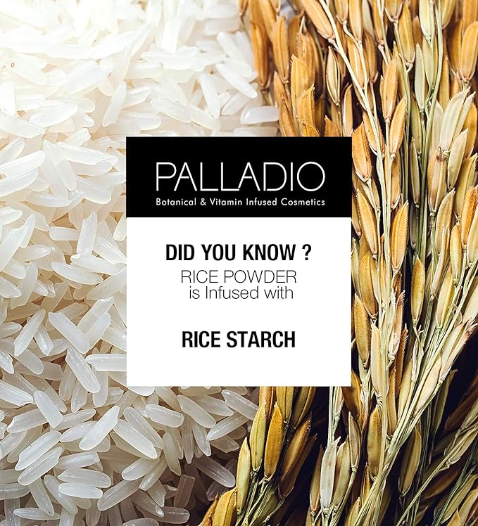 Palladio, Pressed Rice Powder, Natural, 0.26 Ounce