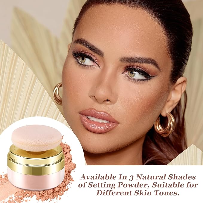 Boobeen Setting Powder, Lightweight Oil Control Loose Setting