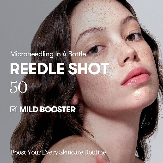 VT COSMETICS CICA Reedle Shot 50, Spicule Microneedling Serum for Pore Care & Exfoliation, Exosome, Centella Asiatica for Glass Skin, Smooth Texture, Korean Liquid Skin Booster (1.69 Fl Oz / 50ml)