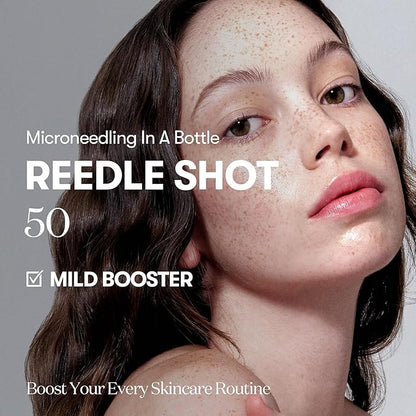 VT COSMETICS CICA Reedle Shot 50, Spicule Microneedling Serum for Pore Care & Exfoliation, Exosome, Centella Asiatica for Glass Skin, Smooth Texture, Korean Liquid Skin Booster (1.69 Fl Oz / 50ml)