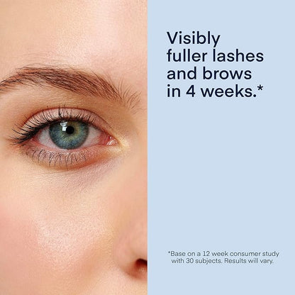 Natural Eyelash Serum with Eyebrow Serum Set - Boost Eyelash Growth Enhancer for Longer, Thicker, Fuller-Looking Lashes and Brows - Gentle & Effective Formular [3 mL + 5mL]