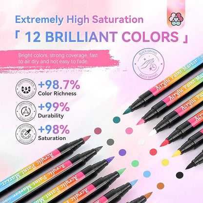 Saviland nail art pens set: