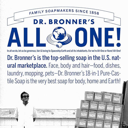 Dr. Bronner's Magic Soap - Pure-Castile Liquid Soap (Lavender, 32 ounce, 2-Pack) -Regenerative Organic Certified Oils, 18-in-1 Uses: Body, Hair, Laundry, Pets & Dishes, Concentrated, Vegan, Non-GMO