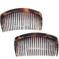 Camila Paris AD66/2 French Side Comb Large Curved Tortoiseshell Hair Combs for Women Fine Hair, 4 Inch Strong Hold Hair Comb for Women Bun Chignon Up-Do Styling Girls Hair Accessories, Made in France