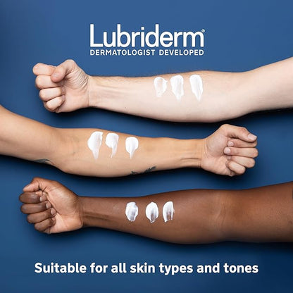 Lubriderm Advanced Therapy Fragrance-Free Moisturizing Lotion with Vitamins E and Pro-Vitamin B5, Intense Hydration for Extra Dry Skin, Non-Greasy Formula, Pack of Three, 3 x 24 fl. oz