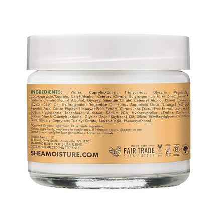 Sheamoisture Night Cream For Dull, Uneven Skin Papaya and Vitamin C Skin Care Moisturizer 2 oz