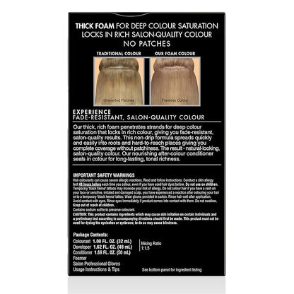 John Frieda Precision Foam Colour, Medium Natural Blonde 8N, Full-Coverage Hair Color Kit, Anti-Fade Gray Coverage, Deep Color Saturation Hair Dye, 1 Application