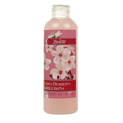 Spa Bath and Body - Spa Gift Baskets for Women & Girls, Cherry Fragrance, Spa Birthday Gift Includes Loofah Sponge, Bath Salt, Body Lotion, Soap Rose, Body Mist, Shower Gel Bubble Bath