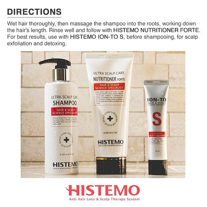 Ultra Scalp Care Shampoo: DHT Blocking Hair Restoration, Growth Promoter with Biotin for Men & Women, Prevents Loss on Oily or Colored Hair (3 oz)