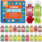 Mini Lip Balm 40 Pack, Natural Lip Balms Bulk with Vitamin E and Coconut Oil, Moisturizing Lip Balm for Dry Cracked lips - 10 Flavors