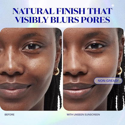 Supergoop! Unseen Sunscreen SPF 50 Invisible Sun Protection for Face - Broad Spectrum Face Sunscreen + Makeup-Gripping Primer - Weightless, Scentless, Oil Free - For All Skin Types - 2.5 fl oz