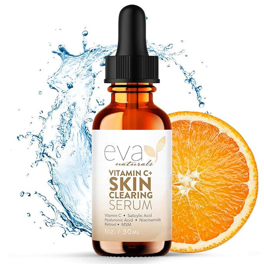 Vitamin C Serum for Face - Skin Clearing Serum with Salicylic Acid Retinol, Niacinamide and Hyaluronic Acid - Skin Brightening Acne Serum - Anti Aging Dark Spot Treatment(1 oz)