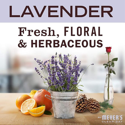MRS. MEYER'S CLEAN DAY Hand Lotion for Dry Hands, Non-Greasy Moisturizer Made with Essential Oils, Lavender, 12 oz