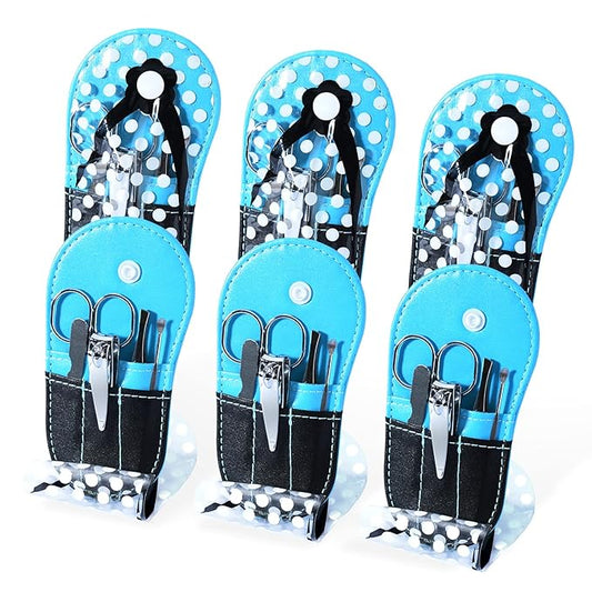 Polka Dot Flip Flop Manicure