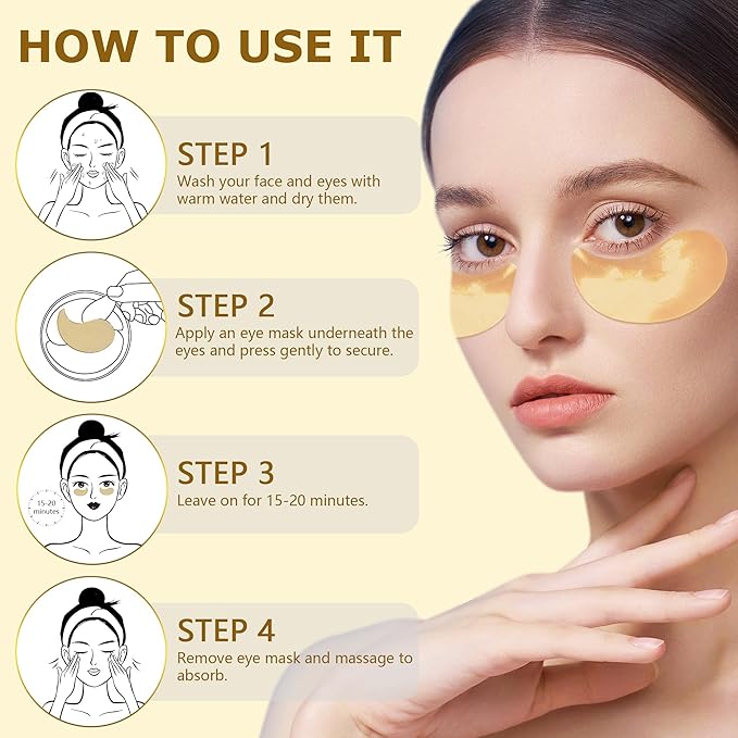 24k gold vitality-fill eye patches