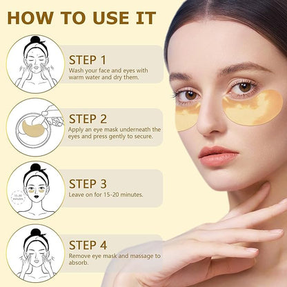 24k gold vitality-fill eye patches