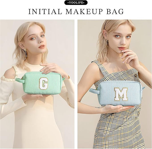 YOOLIFE Makeup Bag - Initial