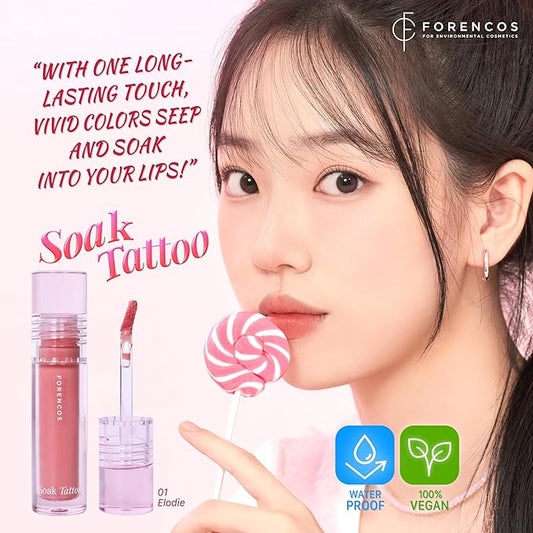 Soak Tattoo Lip Stain/Tint 01 Elodie