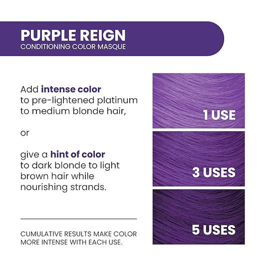 ALOXXI InstaBoost Conditioning Color Mask in Purple Reign, Deposits Purple Color and Deeply Conditions Hair, 6.8 Fl Oz