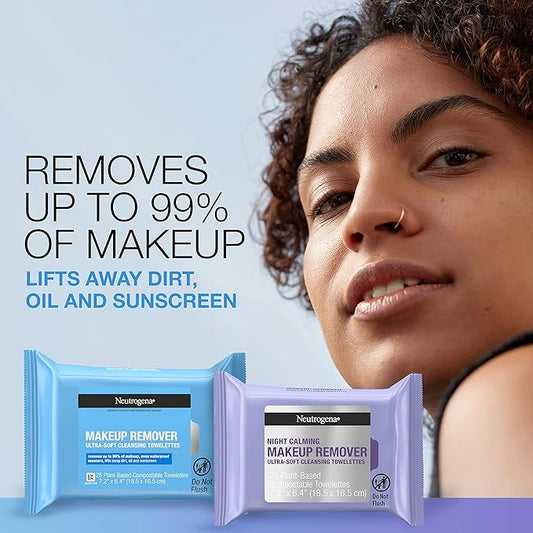 Neutrogena Day & Night Wipes, Makeup